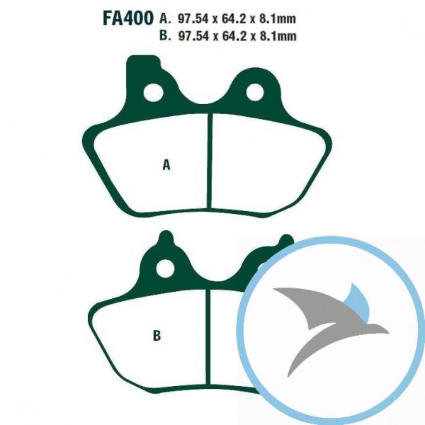 Bremsklotz Sinter HH EBC oder 7874530/7875332 - FA400HH