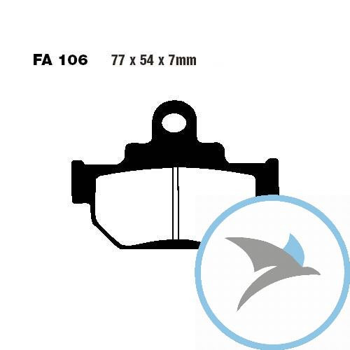 Bremsklotz Standard EBC oder 7871601 - FA106TT