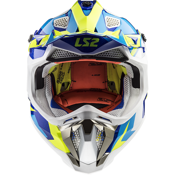 LS2 MX470 SUBVERTER NIMBLE WHITE BLUE YELLOW