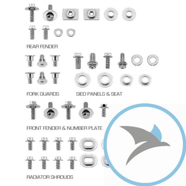 Schraubensortiment Motorrad 47 teilig JMP für YZ/WR Verkleidung