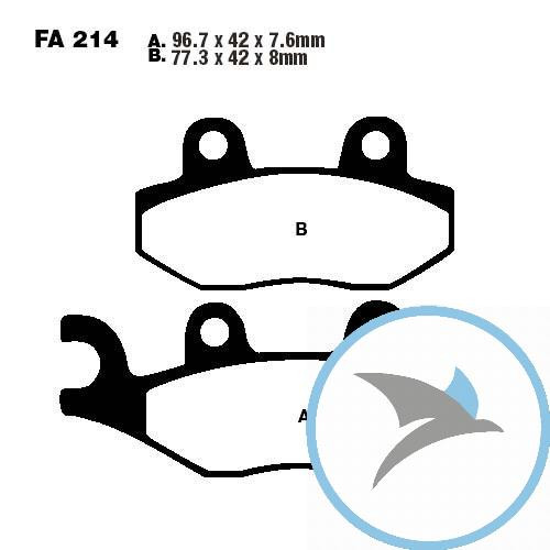 Bremsklotz Sinter HH EBC oder 7875131 - FA214HH