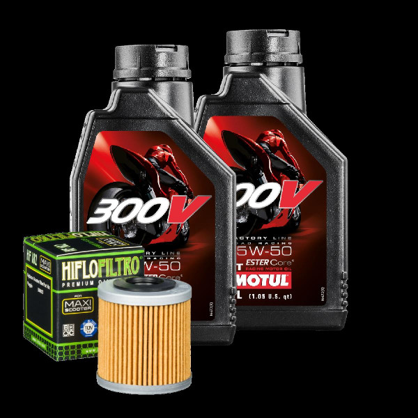 Piaggio Beverly 350 ie Sport Touring Service Kit Öl Motul 300V 15W50 Ölfilter