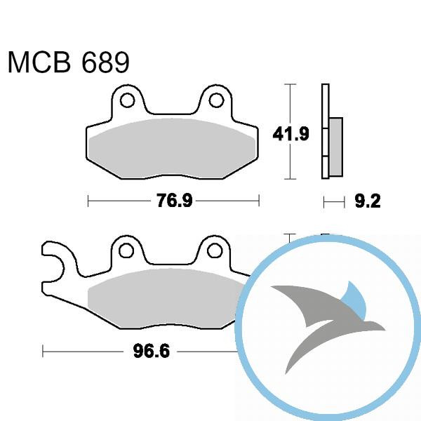 Bremsklotz Scooter TRW oder 7320245 - MCB689EC