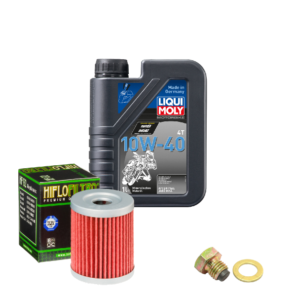 Suzuki RV 125 Van Van Service Kit Ölwechsel Öl LIQUI MOLY 10W-40 Ölfilter