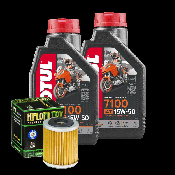 Yamaha YZ 250 F Service Kit Ölwechsel Öl Motul 7100 15W50 Ölfilter