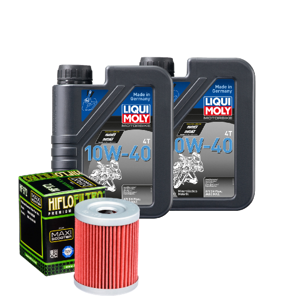 Yamaha YP 400 Majesty Service Kit Ölwechsel Öl LIQUI MOLY 10W-40 Ölfilter