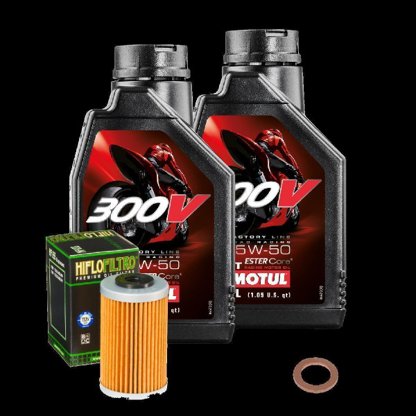 Husqvarna FE 450 Service Kit Ölwechsel Öl Motul 300V 15W50 Ölfilter