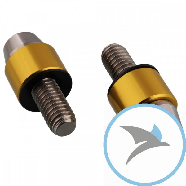 Schleifer Fussraste Pro Bolt M6 Titan gold - TISPARK6G