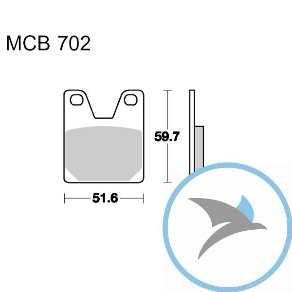 Bremsklotz Standard TRW oder 7321656 - MCB702