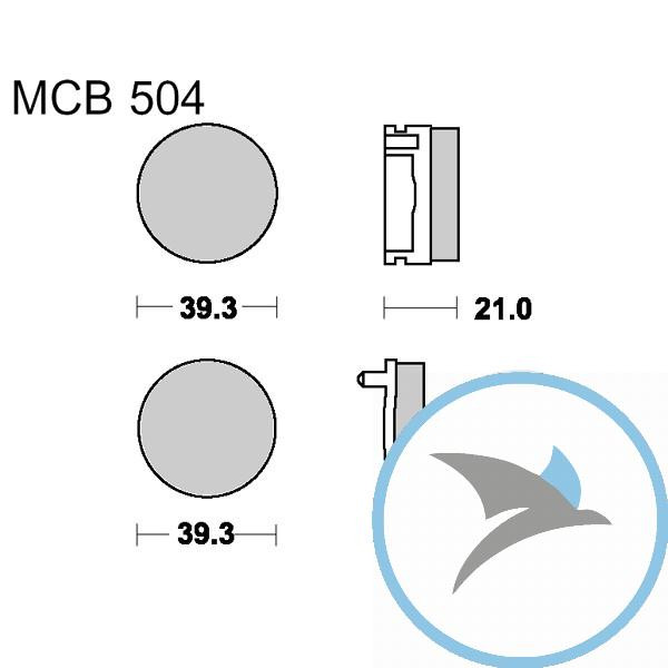 Bremsklotz Standard TRW oder 7326051 - MCB504