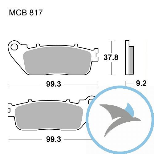 Bremsklotz Sinter hinten TRW oder 7322654 - MCB817SH