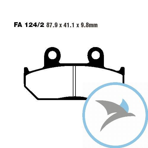 Bremsklotz Semi-Sinter V EBC - FA124/2V