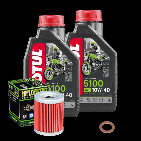 Suzuki AN 400 Burgman Service Kit Ölwechsel Öl Motul 5100 10W40 Ölfilter