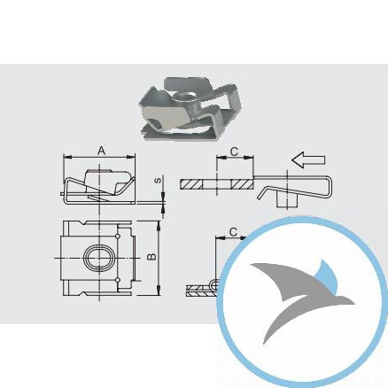 Blechmutter JMP Packung Inhalt 10 Stück