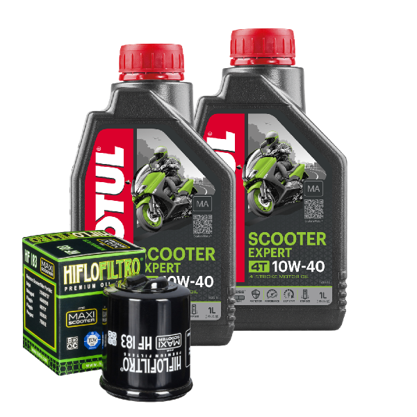 Malaguti Madison 250 Service Kit Ölwechsel Öl Motul Scooter 10W40 MA Ölfilter