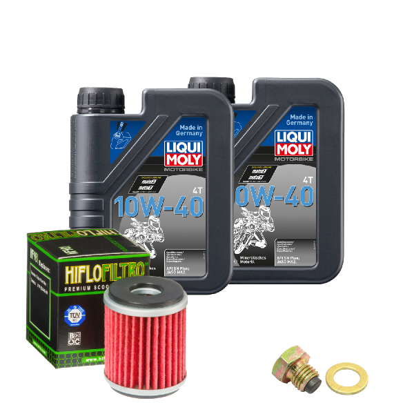 Yamaha VP 125 X-City Service Kit Ölwechsel Öl LIQUI MOLY 10W-40 Ölfilter