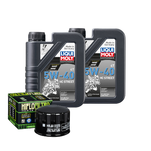 Aprilia Scarabeo 400 ie Service Kit Ölwechsel Öl LIQUI MOLY 5W-40 Ölfilter