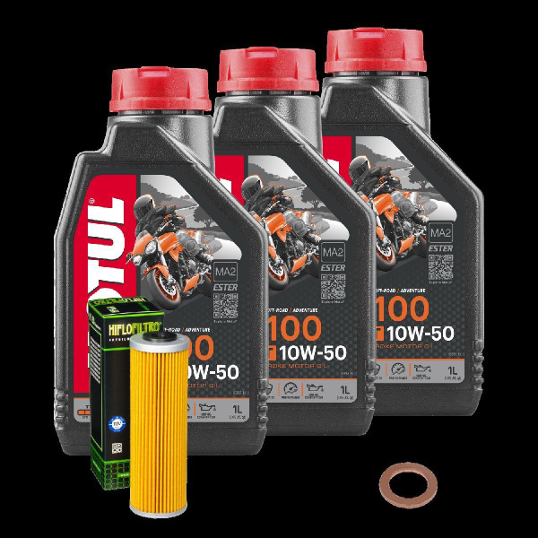 KTM Adventure 990 LC8 ABS Service Kit Ölwechsel Öl Motul 7100 10W50 Ölfilter