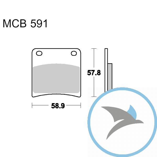 Bremsklotz Standard TRW oder 7372410 - MCB591