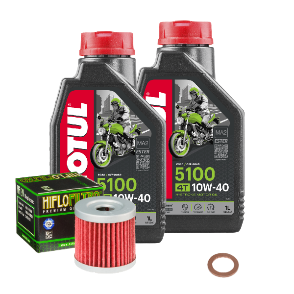 Suzuki DR-Z 400 SMU Service Kit Ölwechsel Öl Motul 5100 10W40 Ölfilter