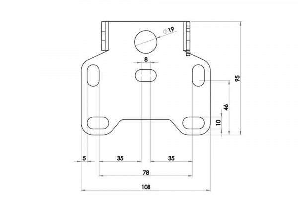 HIGHSIDER Kennzeichenhalter Universal Typ 4