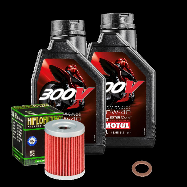 Suzuki RV 200 Van Van Service Kit Ölwechsel Öl Motul 300V 10W40 Ölfilter