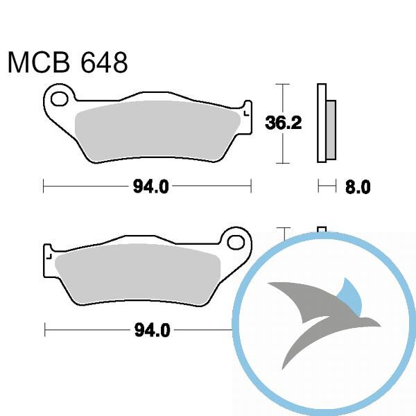 Bremsklotz Standard Offroad TRW oder 7320195 - MCB648EC