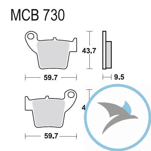 Bremsklotz Sinter SI TRW oder 7323926 - MCB730SI