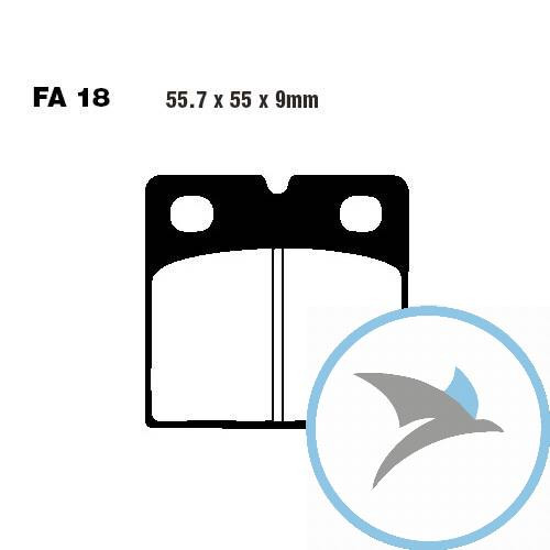 Bremsklotz Semi-Sinter V EBC - FA018V