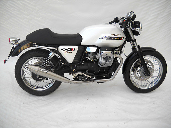 ZARD Moto Guzzi V7 Cafe Racer/Cafe Classic, Edelstahl 2-2 inkl. Kat.