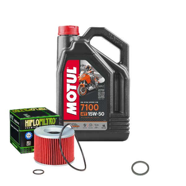 Triumph Thunderbird 900 Sport Service Kit Öl Motul 7100 15W50 Ölfilter