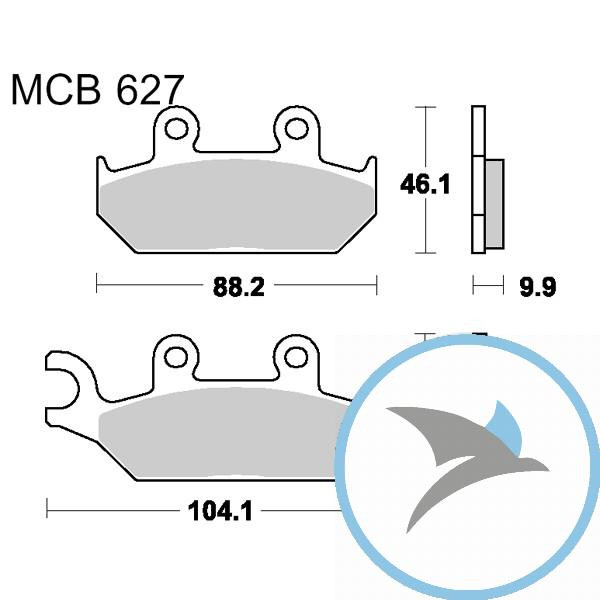 Bremsklotz Sinter vorne TRW - MCB627SV