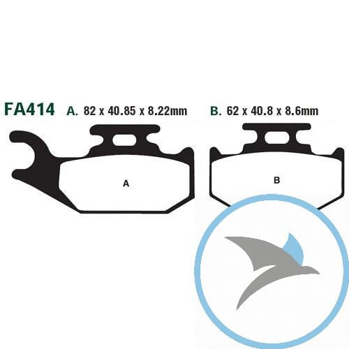 Bremsklotz Standard EBC - FA414TT