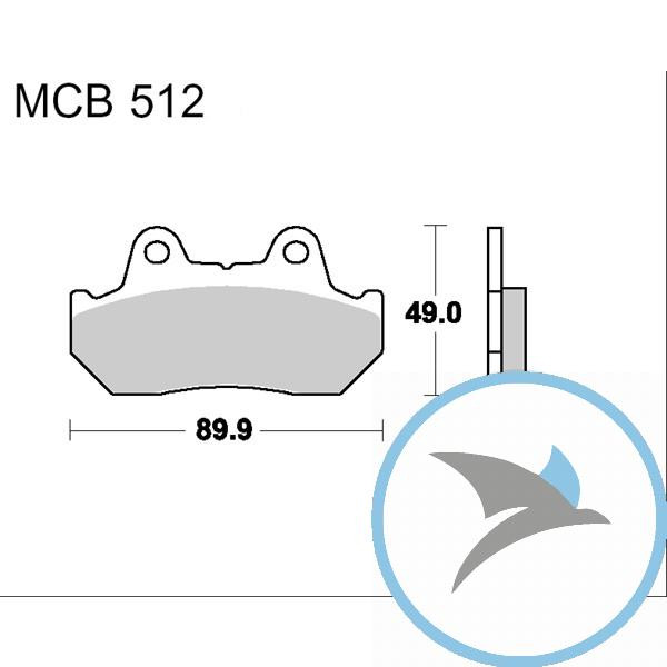 Bremsklotz Sinter vorne TRW oder 7328545 - MCB512SV