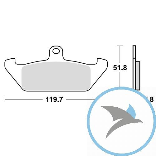 Bremsklotz Standard TRW oder 7370007 - MCB563