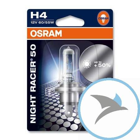 Lampe H4 12V 60/55W P43T Night Racer 50