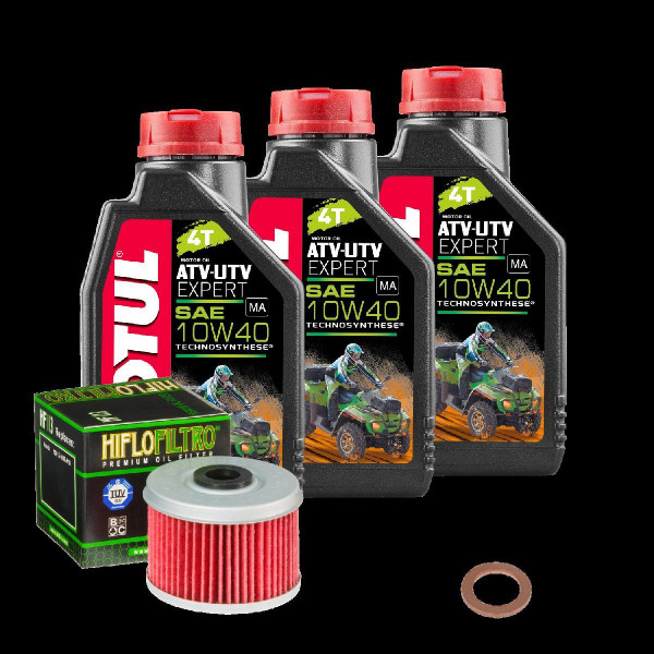 Honda TRX 420 TM FourTrax Service Kit Öl Motul ATV-UTV 10W40 Ölfilter