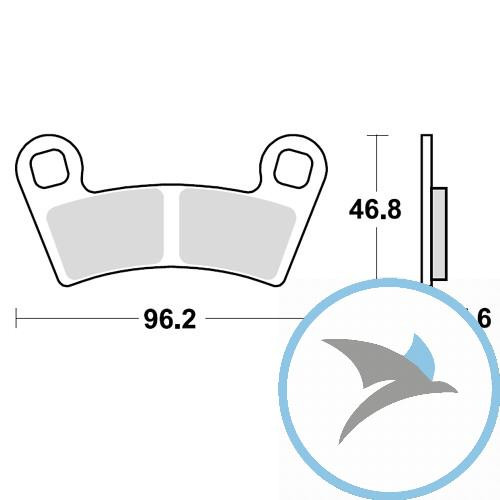 Bremsklotz Sinter SI TRW oder 7321276 - MCB854SI