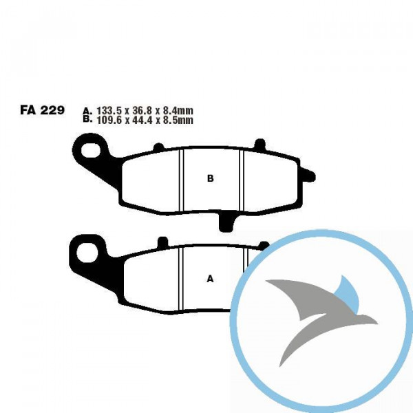 Bremsklotz Semi-Sinter V EBC - FA229V