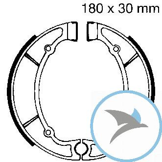 Bremsbacken mit Feder EBC oder 7860406 - Y514