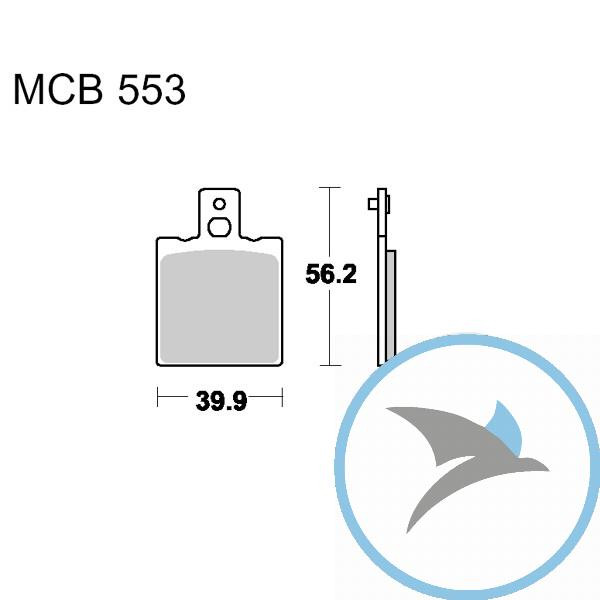 Bremsklotz Standard TRW oder 7370554 - MCB553