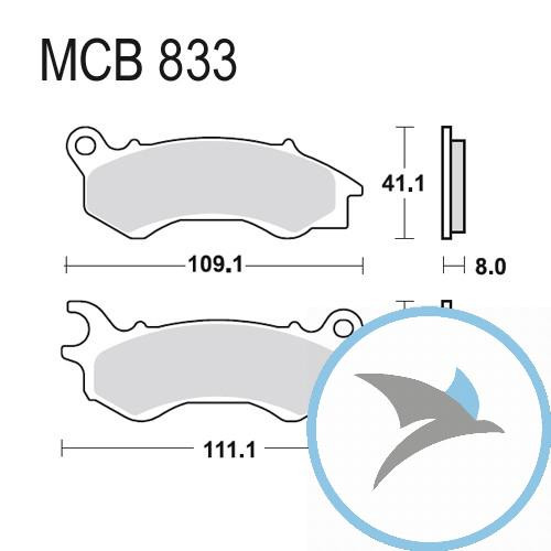 Bremsklotz Sinter Scooter TRW - MCB833SRM