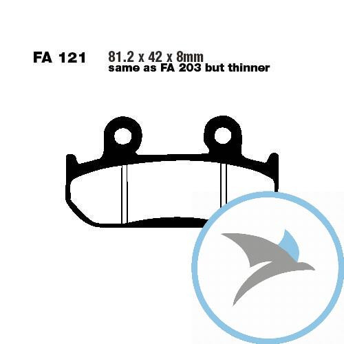 Bremsklotz Sinter HH EBC oder 7873284 - FA121HH