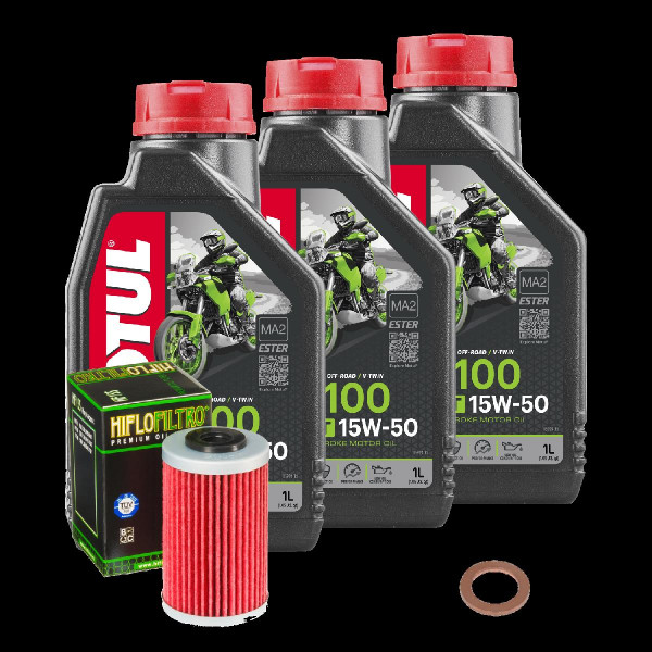 KTM Adventure 640 LC4 Service Kit Ölwechsel Öl Motul 5100 15W50 Ölfilter