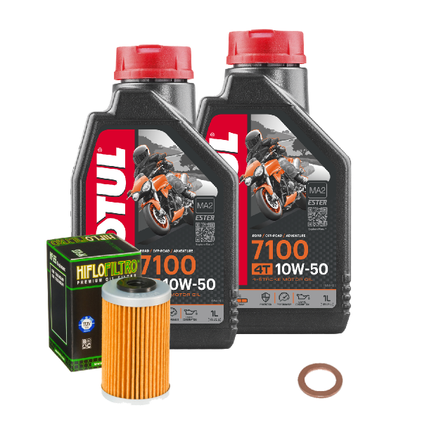 Husqvarna FE 450 Service Kit Ölwechsel Öl Motul 7100 10W50 Ölfilter