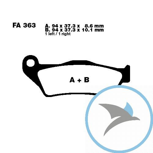 Bremsklotz Sinter HH EBC oder 7870959 - FA363HH