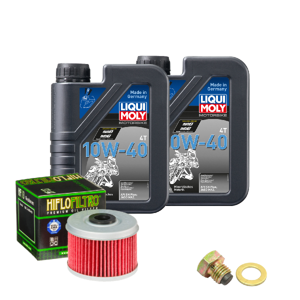 Honda TRX 400 EX Sportrax Service Kit Ölwechsel Öl LIQUI MOLY 10W-40 Ölfilter