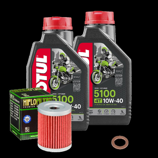 Suzuki RV 200 Van Van Service Kit Ölwechsel Öl Motul 5100 10W40 Ölfilter