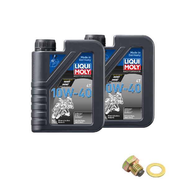 Honda TRX 250 EX Sportrax Service Kit Ölwechsel Öl LIQUI MOLY 10W-40 Schraube