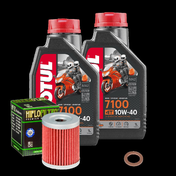 Suzuki RV 200 Van Van Service Kit Ölwechsel Öl Motul 7100 10W40 Ölfilter